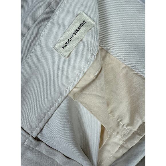 Madewell Slouchy Stretch Drapey Twill Trousers in‎ Stone Size 4 - Picture 11 of 11